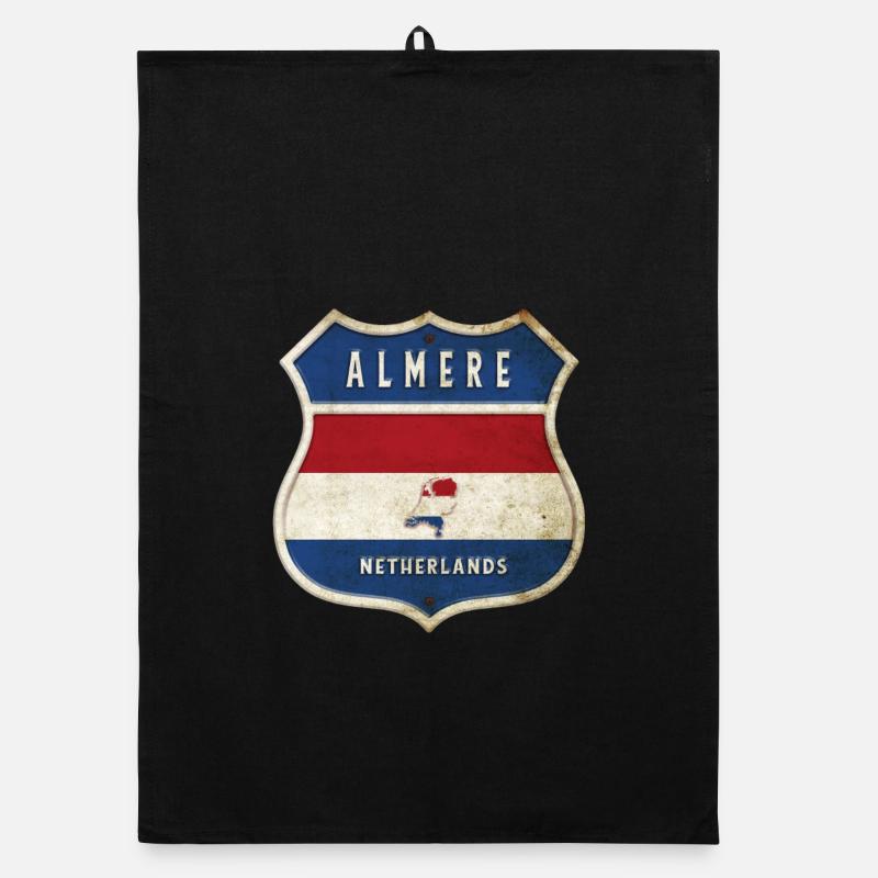 Design du blason d'Almere, Pays-Bas Torchon bio