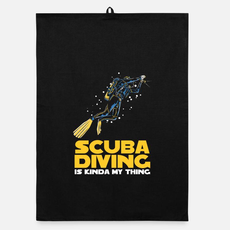 Design de Scuba Diver Instructeur Torchon bio