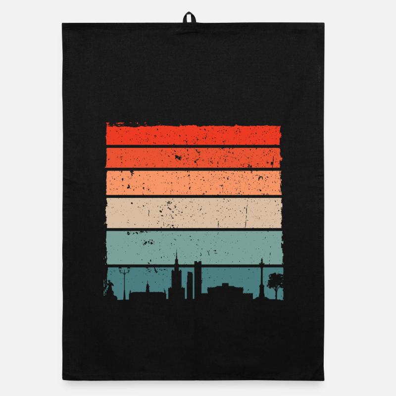 Sunset Skyline Gradient Tee Organic dish towel