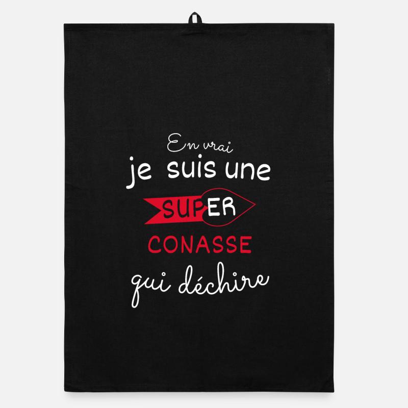 Super-Conasse qui Déchire Torchon bio