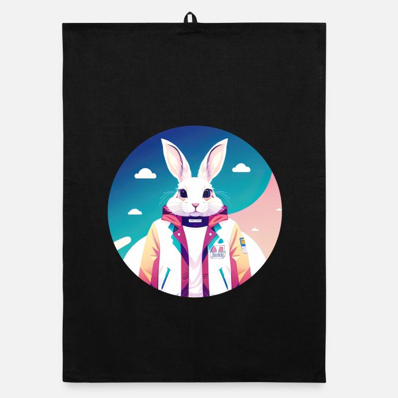 Bunny, Rabbit, Easter Bunny Organic dish towel