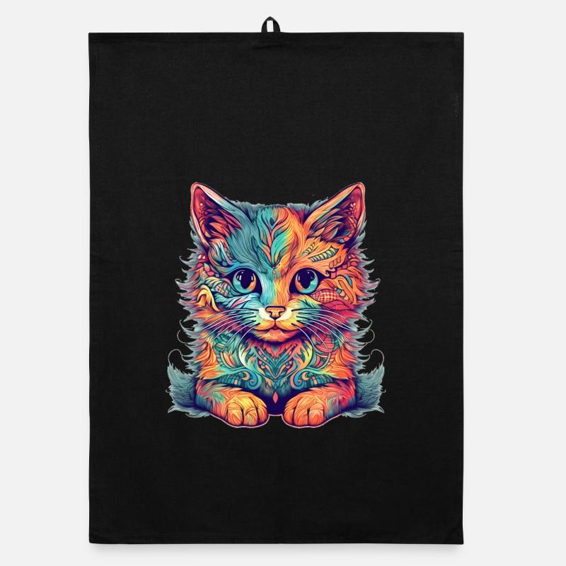 Chat abstrait Torchon bio