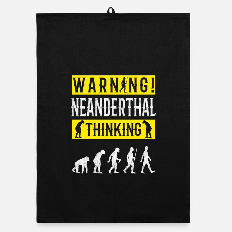 Warning! Neanderthal-thinking anthropologist Organic dish towel