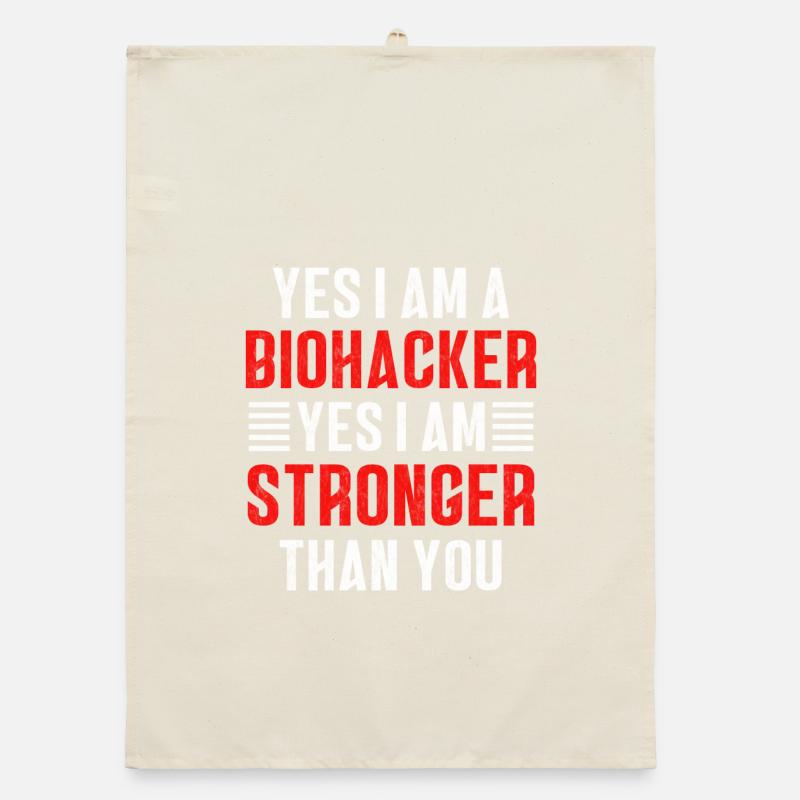 Biohacker ist stärke als du Organic Geschirrtuch