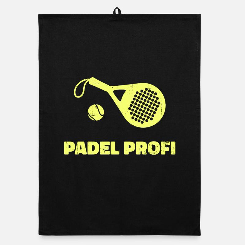 Padel Sport Player Statement Tournament Racket Organic dish towel