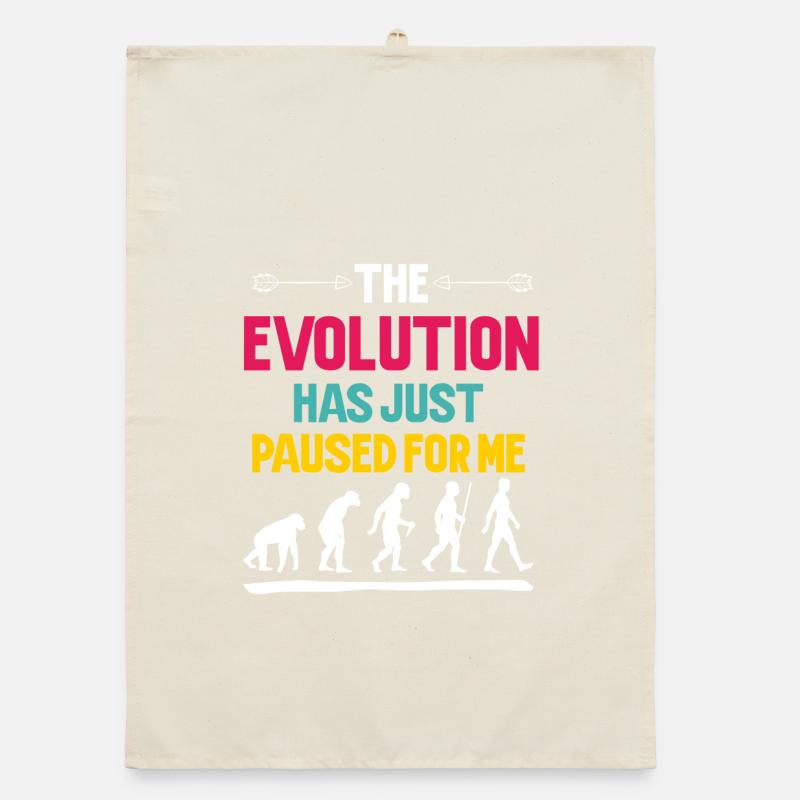 Die Evolution hat für mich einfach pausiert Organic Geschirrtuch