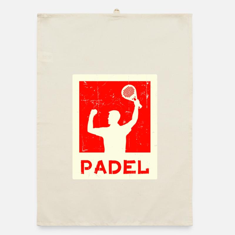 Leisure Training Player Saying Racket Padel Organic dish towel
