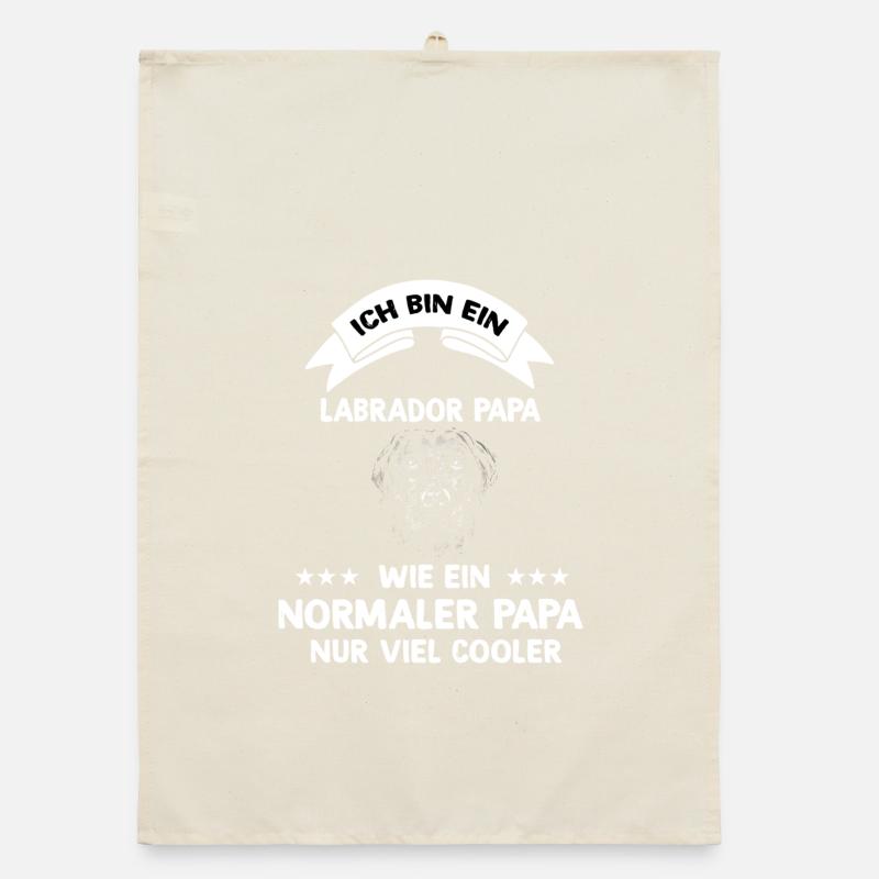 Ich bin ein Labrador Papa Hunde Design Organic Geschirrtuch