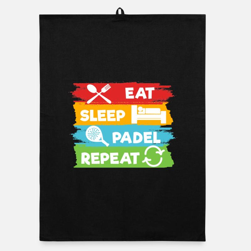 Padel Team Player Padel Racket Sport Statement Organic dish towel