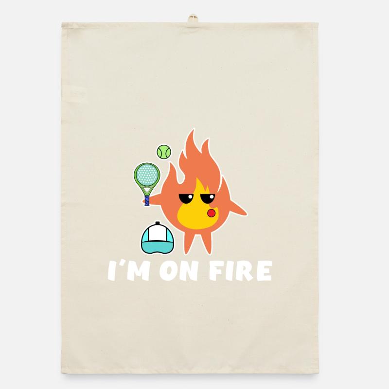 Padel Game Setback Padel Player Statement Ball Organic dish towel