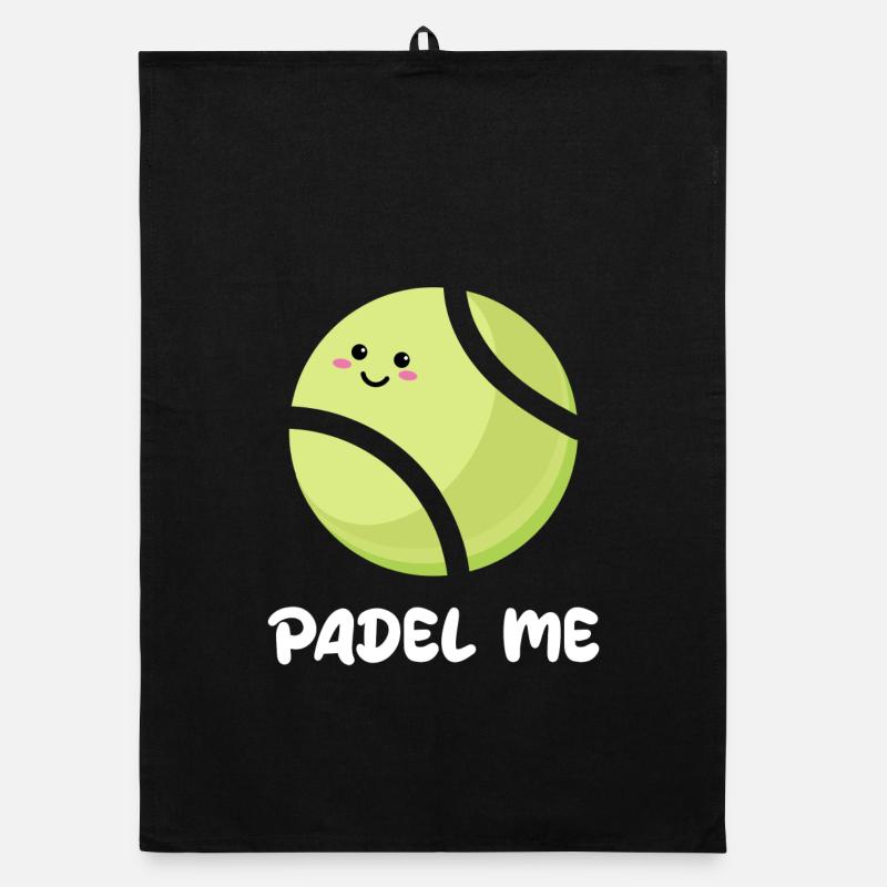Sport Padel Player Balls Statement Padel Game Organic dish towel
