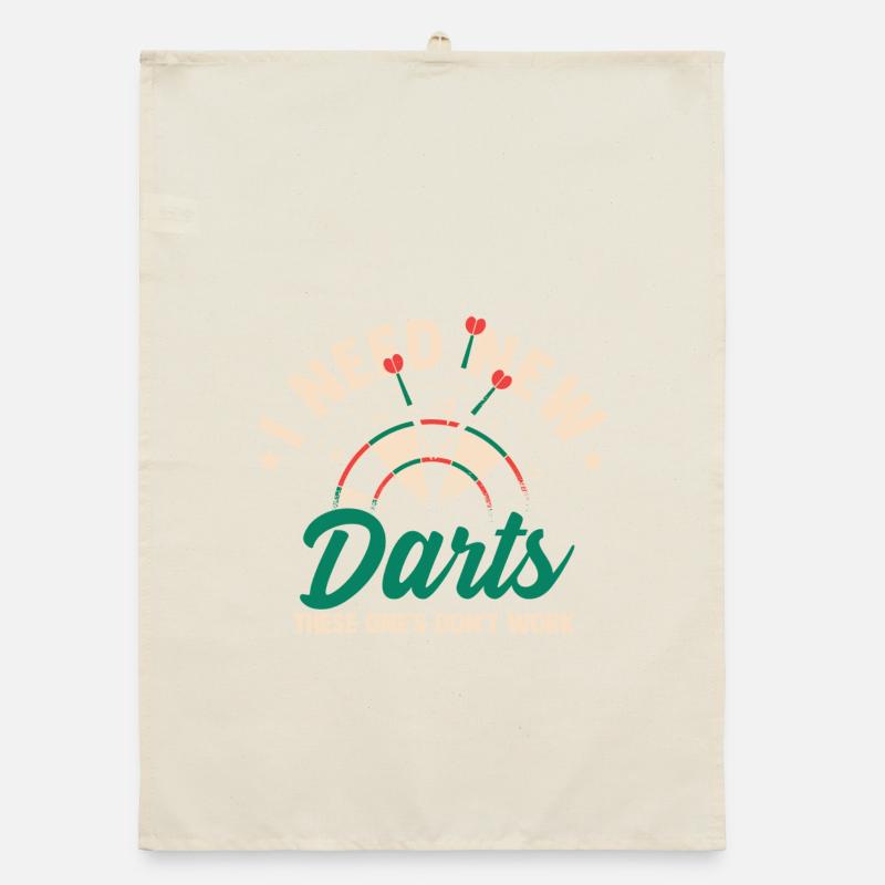 Design de fléchettes et de fléchettes Torchon bio