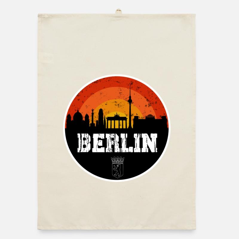 Berlin Skyline Original Organic dish towel