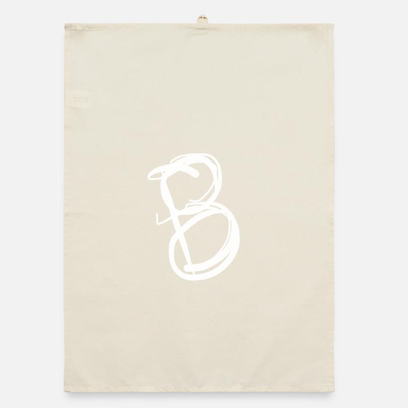 First letter B: Boris, Berta, Bertha, Ben Organic dish towel