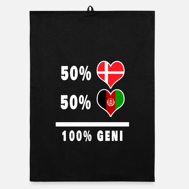 Afghanistan et Danemark 100% drapeau de génie Torchon bio