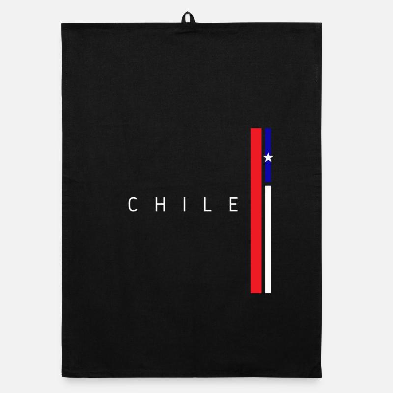 Drapeau du Chili, fierté chilienne Torchon bio