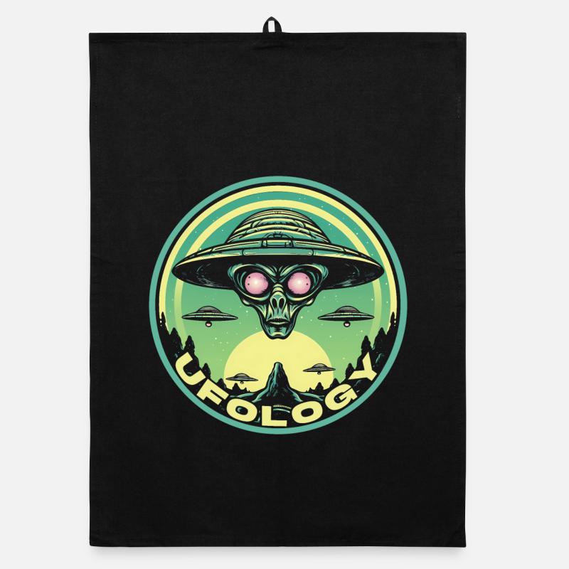 UFOLOGY - Torchon bio - noir
