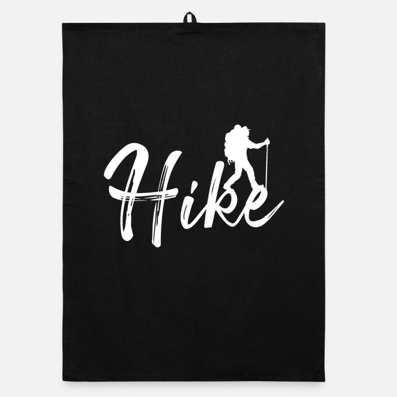 Hike Mountain Hike Hiking Statement Mountains Organic dish towel