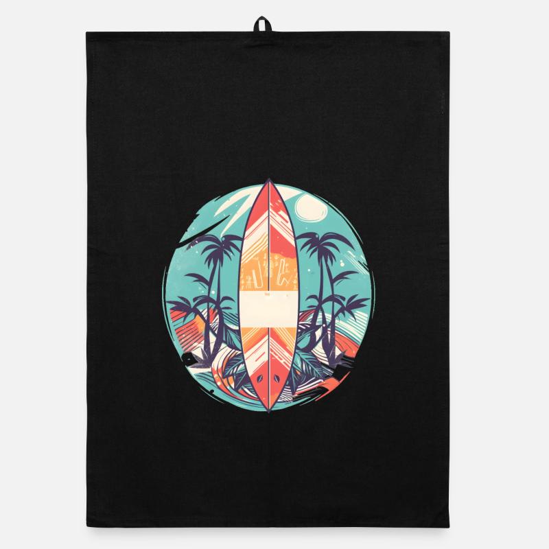 Surfboard Organic dish towel