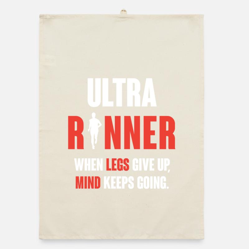 Ultra Runner. When Legs Give Up, Mind Keeps Going. Organic dish towel