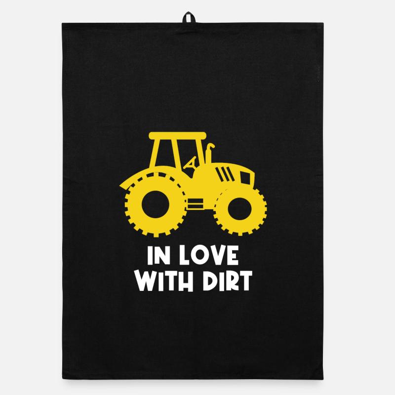 Ackerbau Statement Landwirt Traktor Bauer Biobauer Organic Geschirrtuch