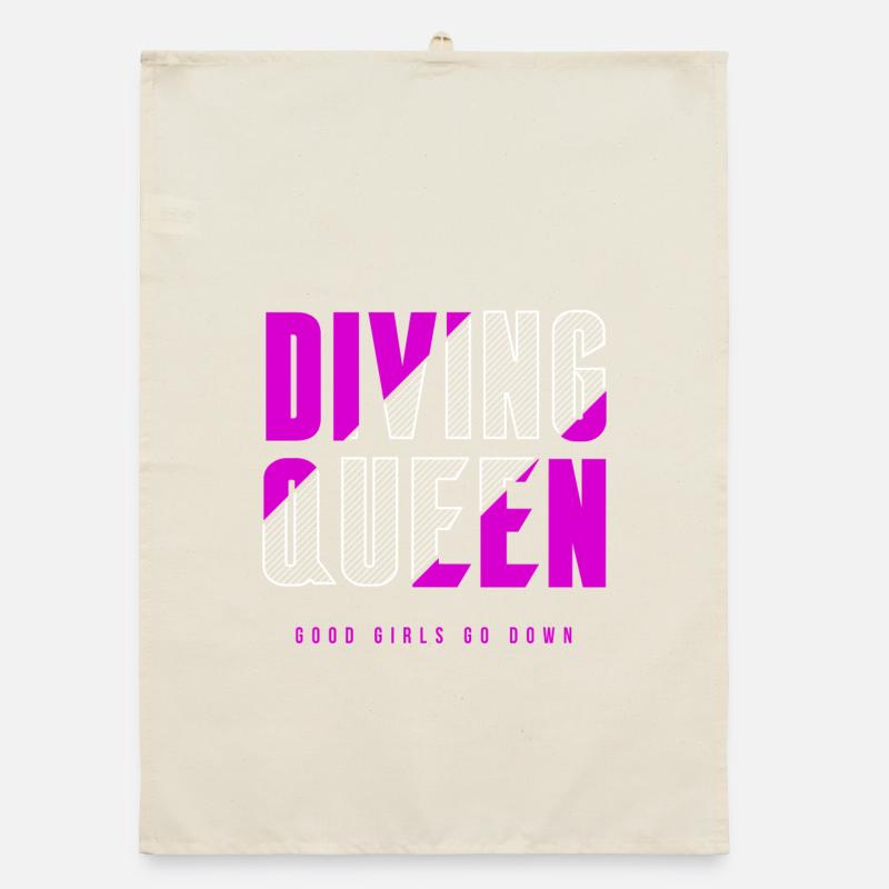 Diving Queen Organic dish towel