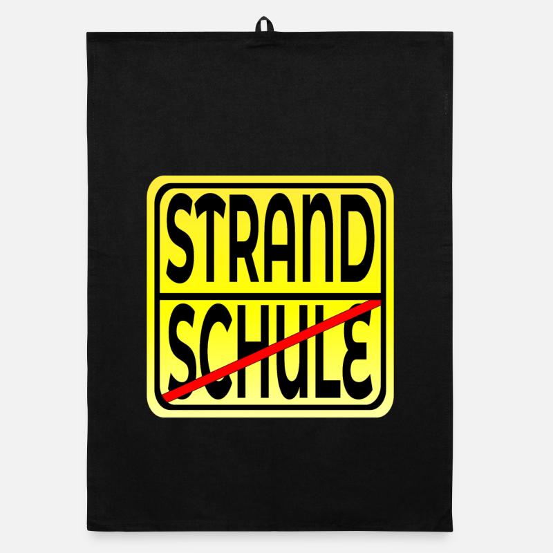 SCHULE ABSCHLUSS FERIENBEGINN Organic Geschirrtuch