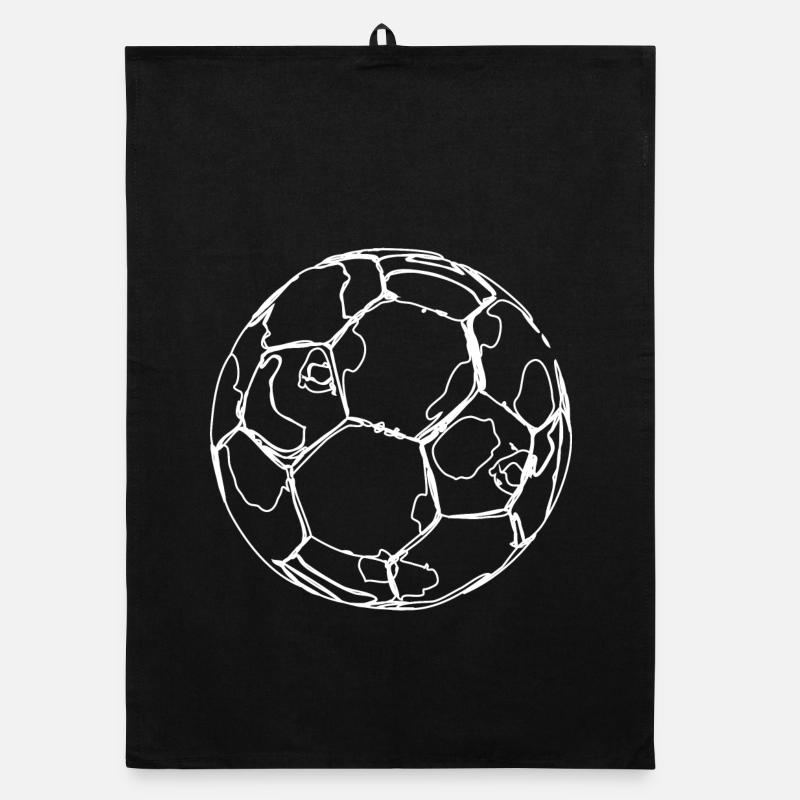 Soccer Drawing Organic dish towel