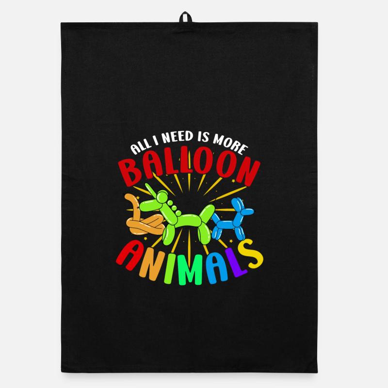 Balloon Twisting Design Organic dish towel