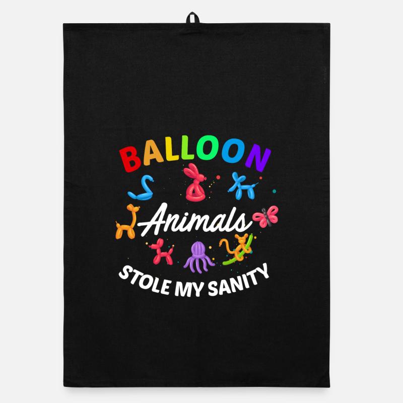 Ballon Twisting Design Organic Geschirrtuch