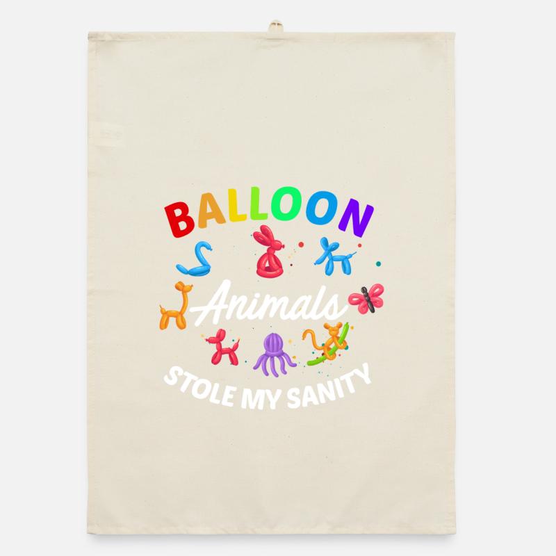 Balloon Twisting Design Organic dish towel