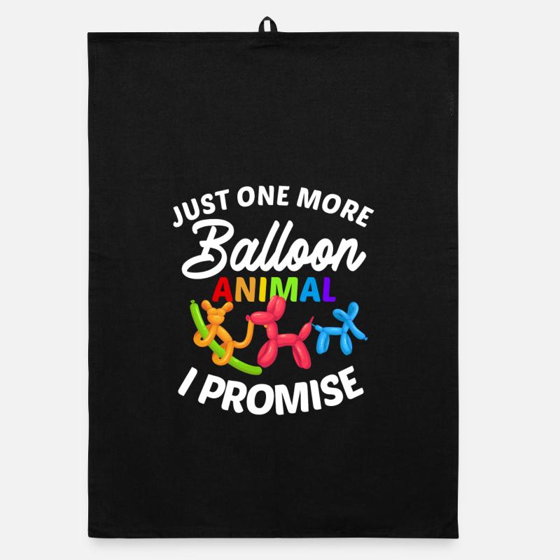 Ballon Twisting Design Organic Geschirrtuch