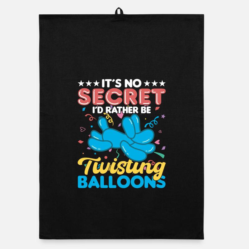 Balloon Twisting Design Organic dish towel