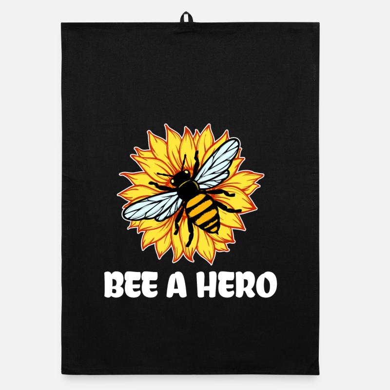 Earth Bee Statement Species Conservation Environment Nature Organic dish towel
