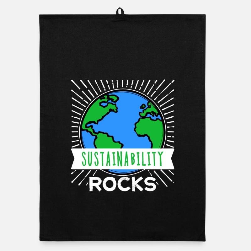 Nachhaltigkeit Umwelt Statement Naturschutz Erde Organic Geschirrtuch