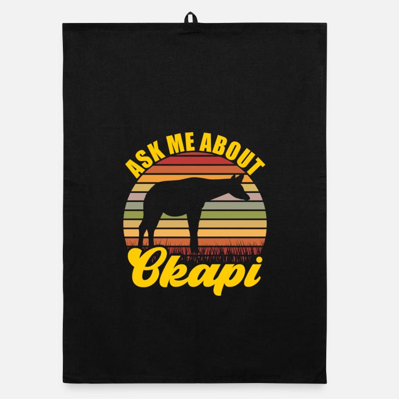 Discover okapi in the wild Organic dish towel