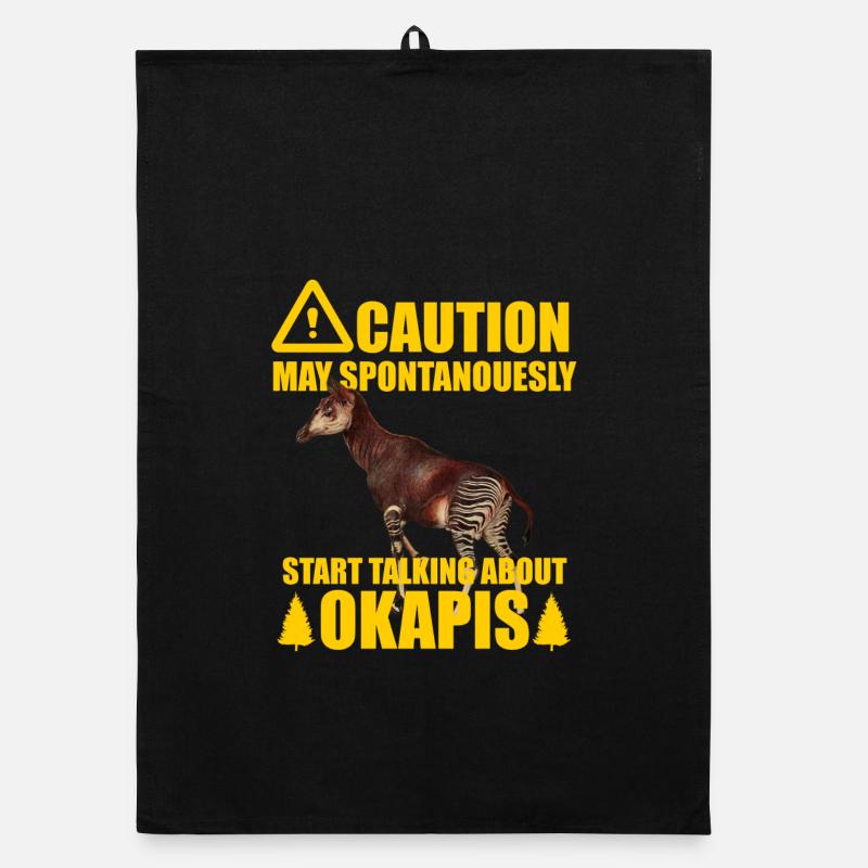 Okapi the Forest Whisperer Organic dish towel