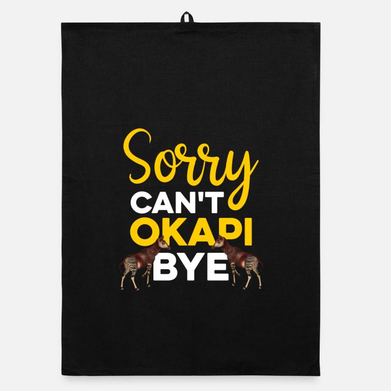 Okapi highlights at the zoo Organic dish towel