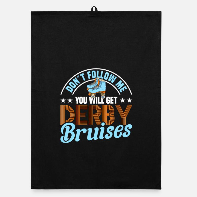 Roller Skate Design Organic dish towel