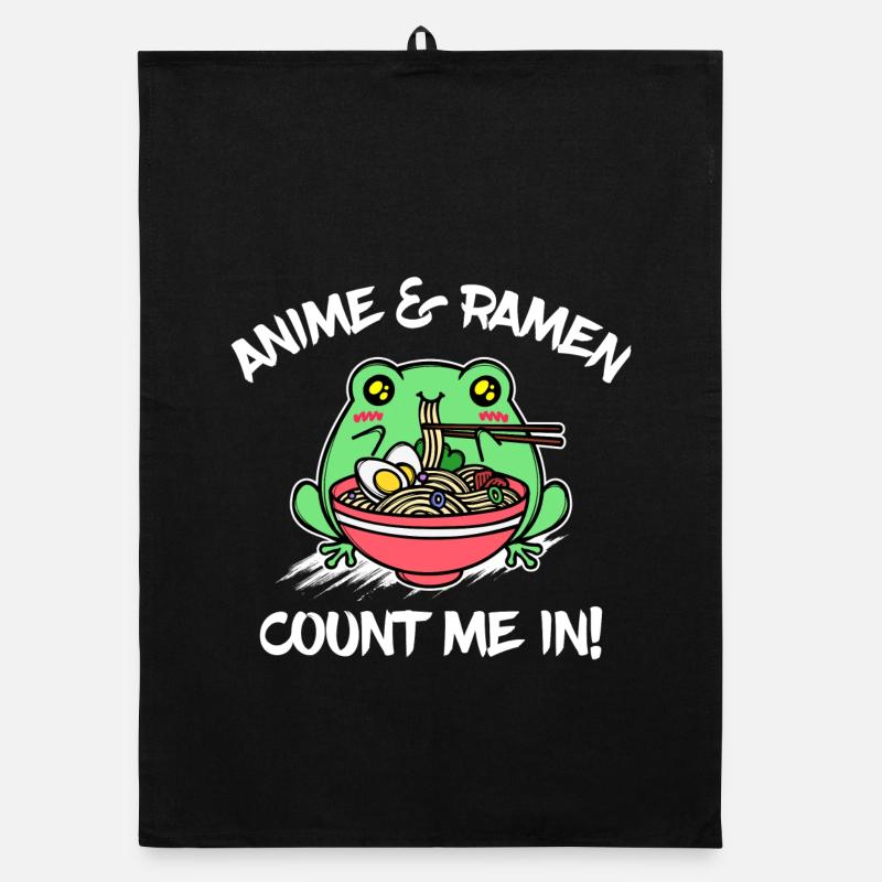 Anime Ramen Japon Déclaration Bande dessinée Torchon bio