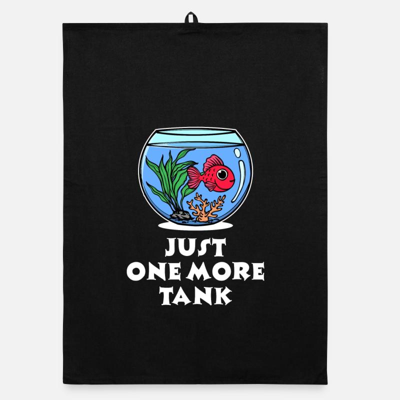 Puffer Fish Aquarium Statement Pets Pet Organic dish towel