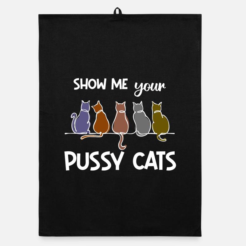 Cat Statement Favorite Animal Pets Animals Organic dish towel