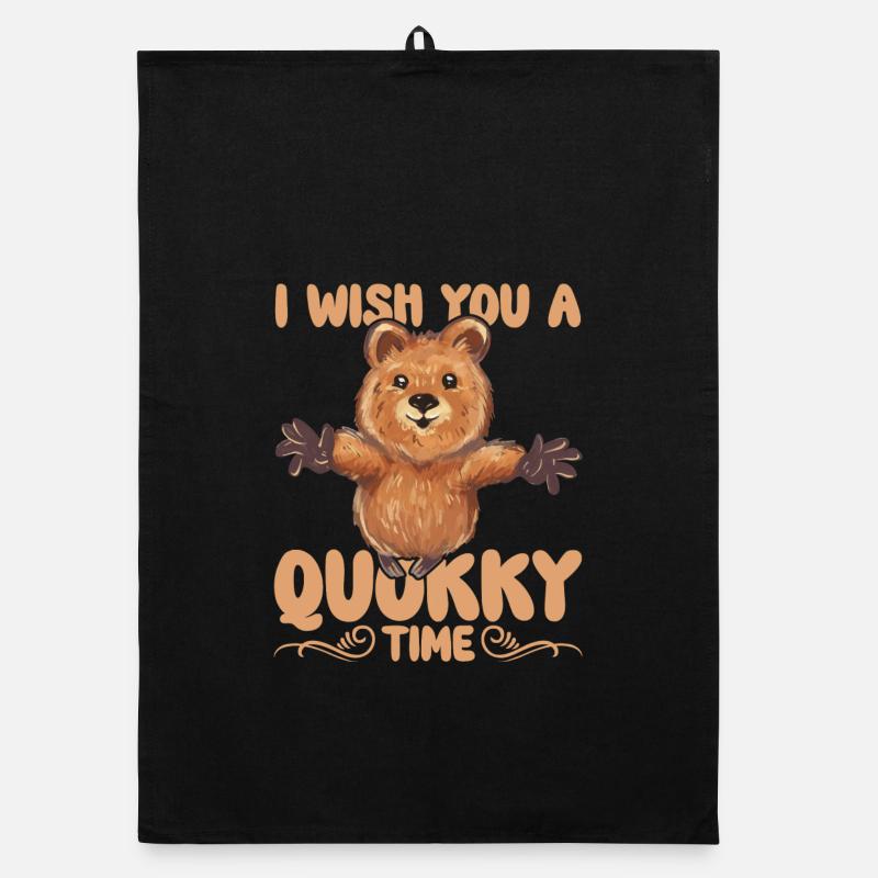 I wish you a quokky time Quokka Organic dish towel