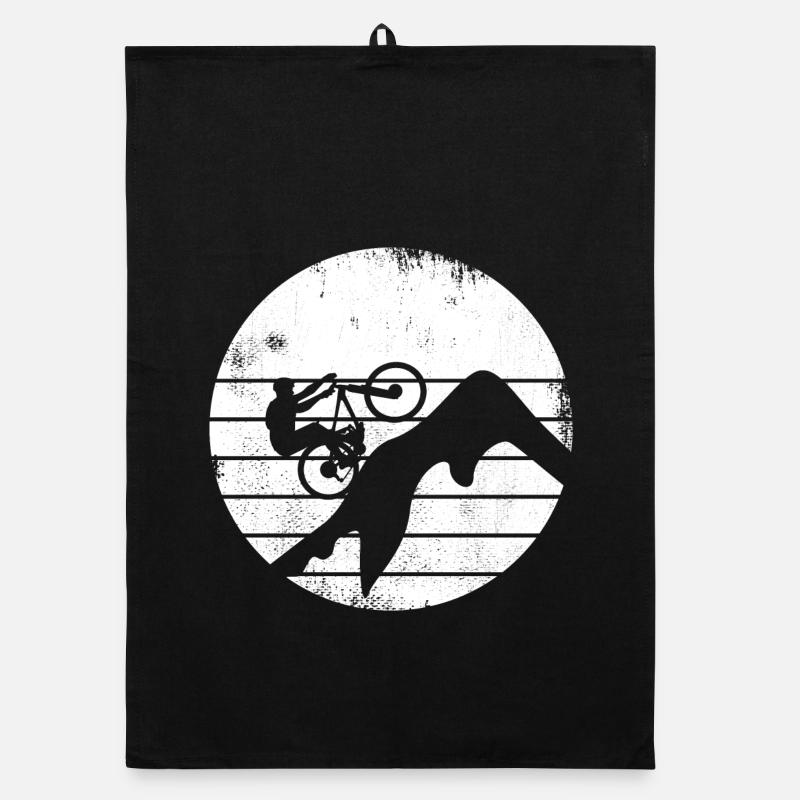 Mountain bikers Organic dish towel