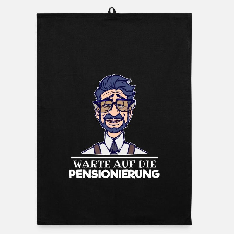 Ruhestand Senior Freizeit Pensionierung Statement Organic Geschirrtuch