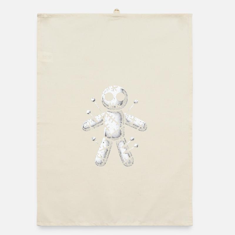 Voodoo Puppe Organic Geschirrtuch