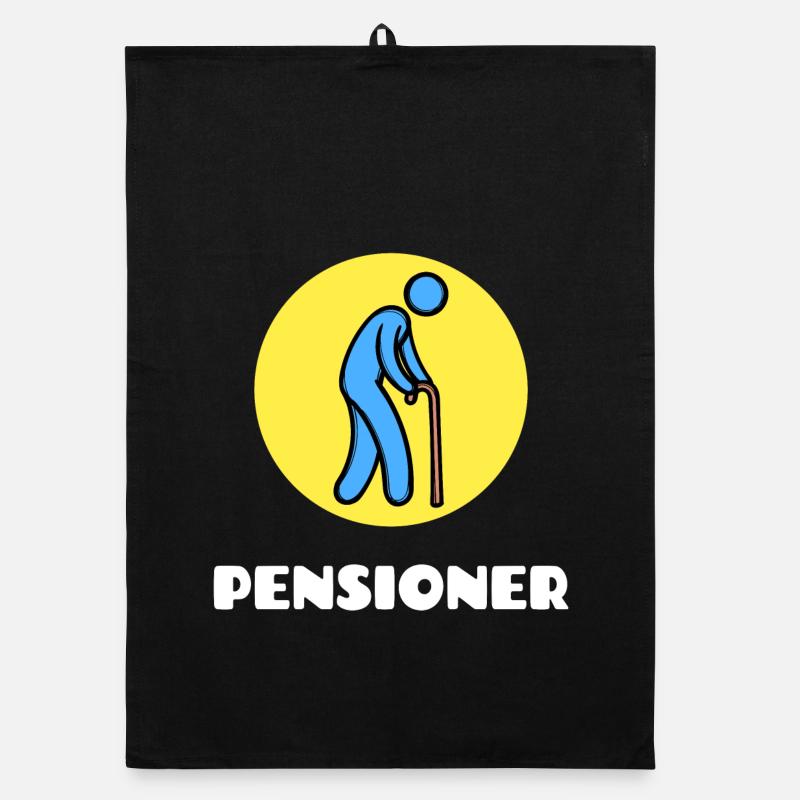 Retiree Senior Statement Retirement Retiree Organic dish towel