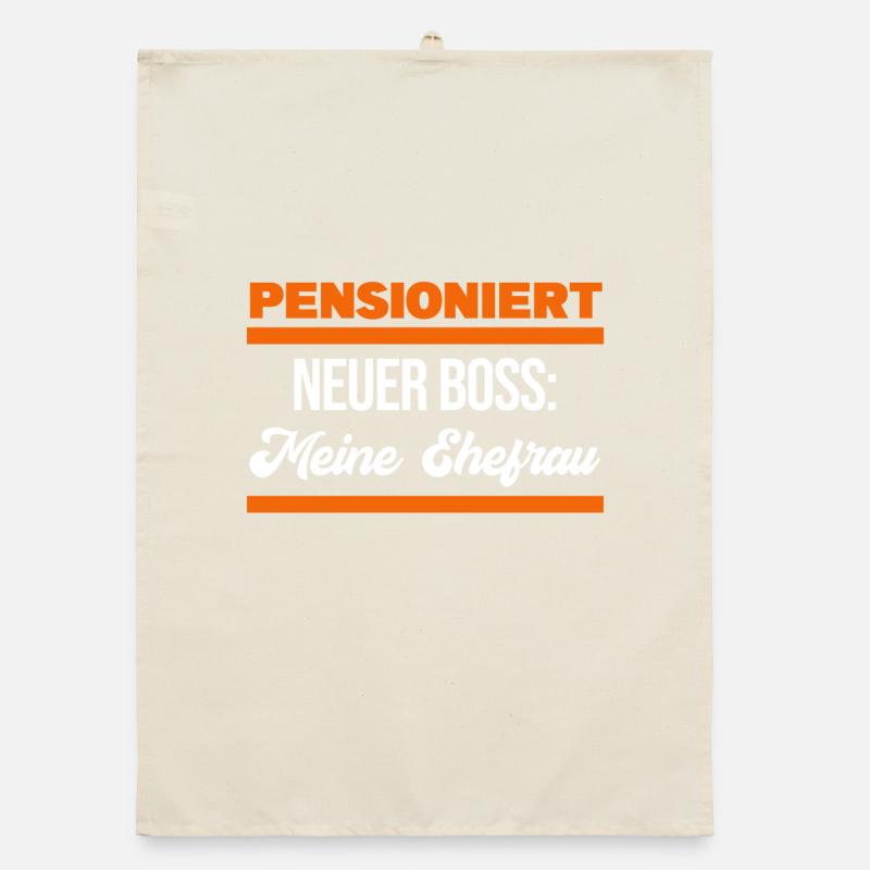 Retirement Statement Senior Retirement Retiree Organic dish towel