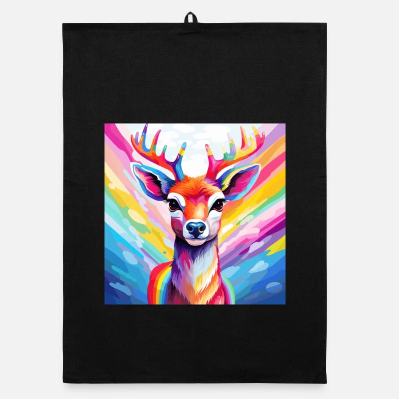 Pride Reindeer Organic Geschirrtuch