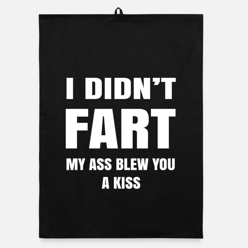 Bold Humor Insult Graphic Tee Organic Geschirrtuch